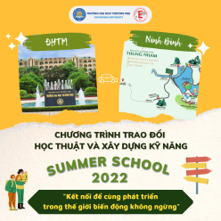 Chương trình trao đổi học thuật và xây dựng kỹ năng summer school 2022